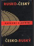 Rusko-český česko-ruský kapesní slovník - náhled