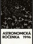 Astronomická ročenka 1996 (ročník XVI.) - náhled