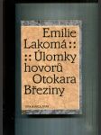 Úlomky hovorů Otokara Březiny - náhled