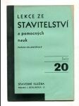 Lekce ze stavitelství a pomocných nauk sv. 20 (Práce sklenářské) - náhled