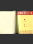 Bibliofil (Časopis pro pěknou knihu a její úpravu), roč. X - náhled
