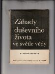 Záhady duševního života ve světle vědy - náhled