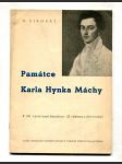 Památce Karla Hynka Máchy (K 100. výročí úmrtí básníkova - S výběrem z jeho tvorby) - náhled