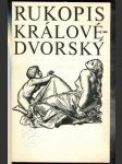 Rukopis královédvorský. Staročeské zpěvy hrdinské a milostné - náhled