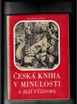 Česká kniha v minulosti a její výzdoba - náhled