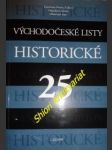 Východočeské listy historické - číslo 25 - kolektiv - náhled