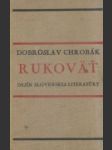 Rukoväť dejín slovenskej literatúry - náhled