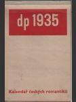 Kalendář dp 1935 - Kalendář českých romantiků - náhled