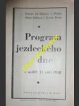 Program jezdeckého dne v neděli 11. září 1938 - náhled