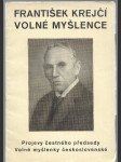 František Krejčí Volné myšlence - Projevy čestného předsedy Volné myšlenky československé - náhled