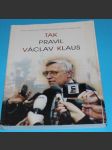 Tak pravil Václav Klaus - náhled