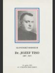 Slovenský rodoľub Dr. Jozef Tiso (1887 - 1947) - náhled