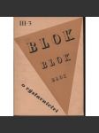 Blok - časopis pro umění, roč. III., číslo 3/1949. O výstavnictví - náhled