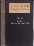 Písmo svaté Starého Zákona. Díl 2, Knihy básnické - poučné - náhled