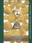 Česká numismatická společnost, členské informace 2013/3 - náhled