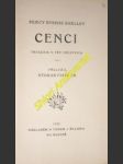 CENCI - Tragedie o pěti dějstvích - SHELLEY Percy Bysshe - náhled