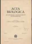 Acta biologica - náhled
