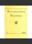 Archaeologica Pragensia 2/1981 [archeologický sborník, archeologie, Muzeum hlavního města Prahy] - náhled