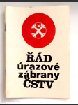 Řád úrazové zábrany Československého svazu tělesné výchovy schválený předsednictvem ÚV ČSTV dne 7.5.1974 - náhled