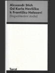 Od Karla Havlíčka k Františku Halasovi - (lingvoliterární studie) - náhled