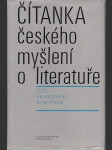 Čítanka českého myšlení o literatuře - náhled