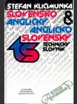 Slovensko - anglický, anglicko - slovenský technický slovník - náhled