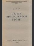 Dejiny biologických teórií - náhled