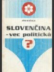 Slovenčina - vec politická - náhled