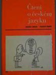 Čteni o českém jazyku - náhled