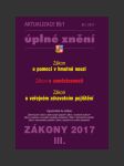 Zákony 2017 - aktualizace  iii/1 - úplné znění - iv/2017 - náhled