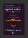 Zákony 2017 - aktualizace  ii/3 - úplné znění - vii/2017 - náhled