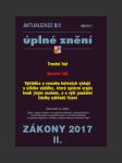 Zákony 2017 - aktualizace  ii/2 - úplné znění - vii/2017 - náhled