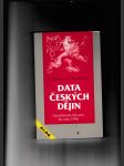 Data českých dějin (Od příchodu Slovanů do roku 1996) - náhled