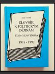 Slovník k politickým dějinám Československa 1918-1992 - náhled