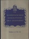 IV. manifestační sjezd československé obce legionářské - náhled