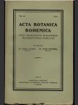 Acta Botanica Bohemica - náhled