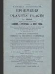 Ephemerisof the  Planets Places for 1934 - náhled
