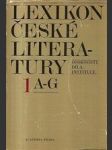 Lexikon české literatury 1, A-G / osobnosti, díla, instituce - náhled