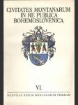 Civitates montanarum in re publica Bohemoslovenica VI. - náhled