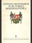 Civitates Montanarum in re publica Bohemoslovenica II. - náhled