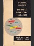 Evropské literatury 1945 - 1958 - náhled