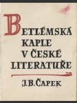 Betlémska kaple v české literatuře - náhled