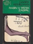 Rabín v pátek zaspal - náhled