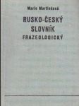 Rusko-český slovník frazeologocký - náhled