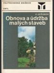 Obnova a údržba malých staveb - náhled