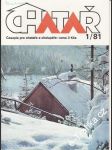 1981/01 Chatař, časopis pro chataře a chalupáře - náhled