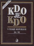 Kdo je kdo v České Republice 94/95 - náhled