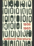 Světová literatura 10 - ročenka zahraničních literatur 1956 - 1965 - náhled