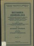 Botanika zemědělská II. díl - Botanika speciální, část I. - Rostliny výtrusné a nahosemenné - náhled