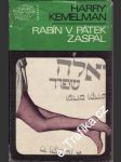 Rabín v pátek zaspal - Harry Kemelman, 1969 - náhled